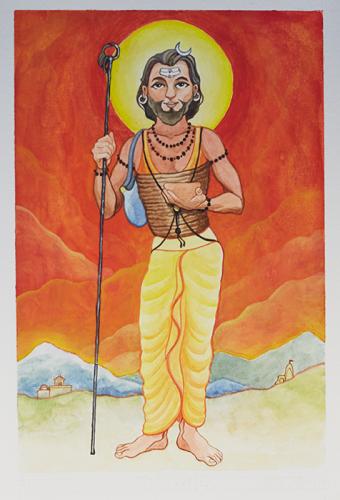 Bharthari, the monarch-turned-ascetic is one of the favorite folklore heroes of North India. Stories of his renunciation abound in both literary and oral traditions from Punjab, to Maharashtra, to Bengal. According to the legend he was the uncle of Gopichand and the ruler of Ujjay.