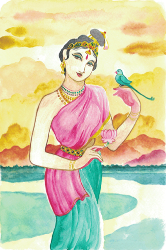 Andal, also known as Kothai, Nachiyar, and Godadevi, was the only female Alvar amongst the twelve Hindu poet-saints of South India. She was posthumously considered an avatar of the goddess Bhudevi.