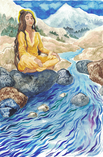 Lalleshwari (1320–1392) also known as Lalla was a Kashmiri mystic of the Kashmir Shaivism school of Hindu philosophy. She was the creator of the style of mystic poetry called Vatsun or Vakhs, meaning speech.